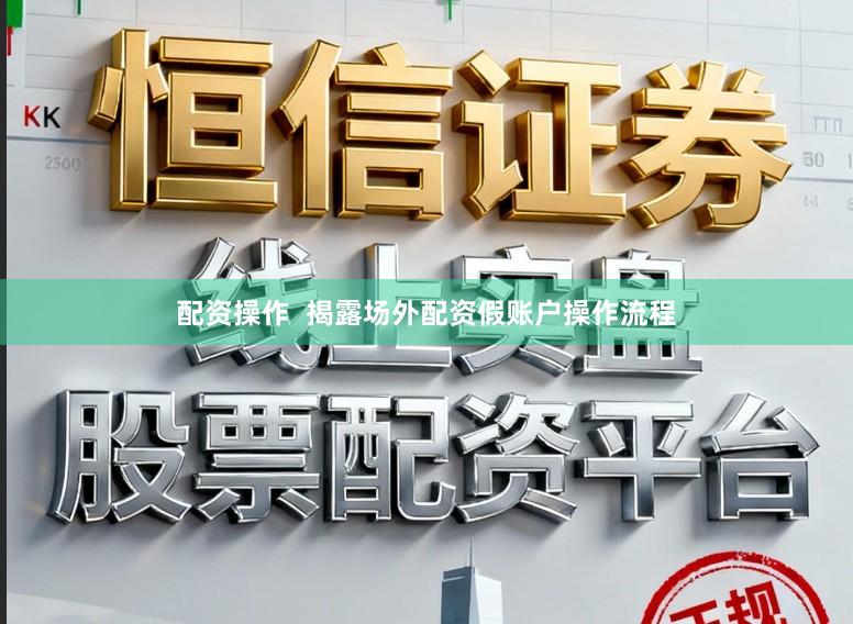 配资操作  揭露场外配资假账户操作流程