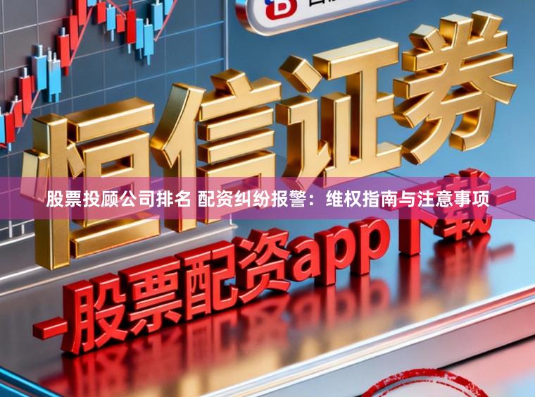 股票投顾公司排名 配资纠纷报警:维权指南与注意事项